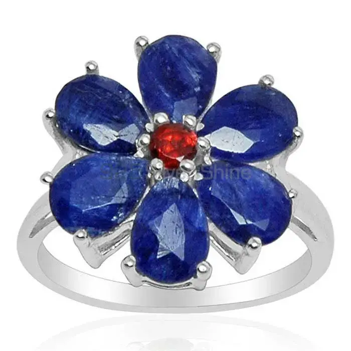 Natural Multi Gemstone Rings In Solid 925 Silver 925SR1451_0