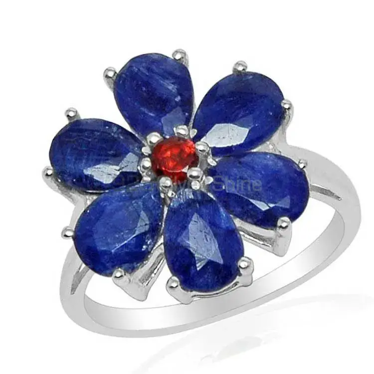 Natural Multi Gemstone Rings In Solid 925 Silver 925SR1451_0