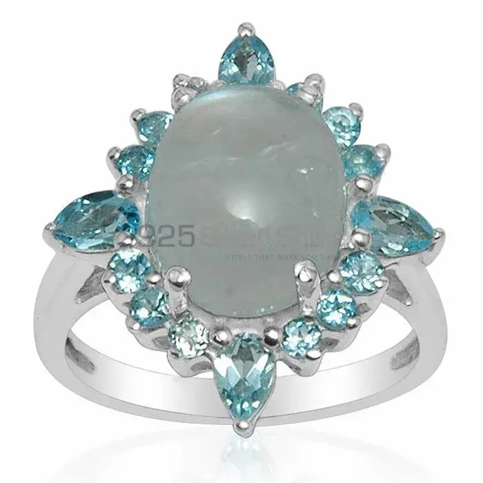 Natural Multi Gemstone Rings Manufacturer In 925 Sterling Silver Jewelry 925SR1481