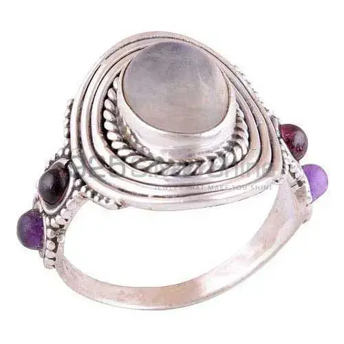 Natural Multi Gemstone Rings Manufacturer In 925 Sterling Silver Jewelry 925SR2979