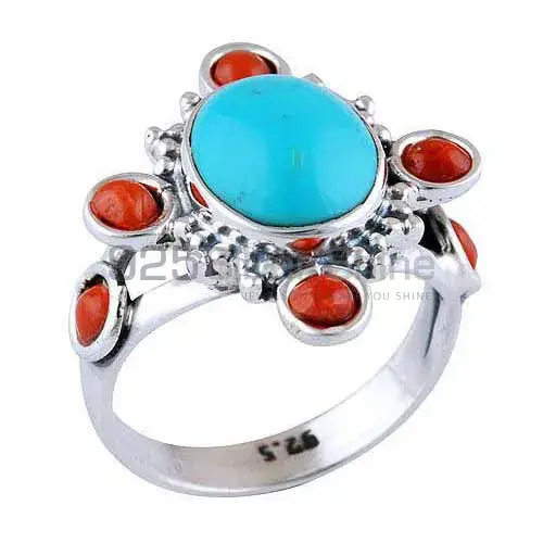 Natural Multi Gemstone Rings In 925 Sterling Silver Jewelry 925SR2973_1