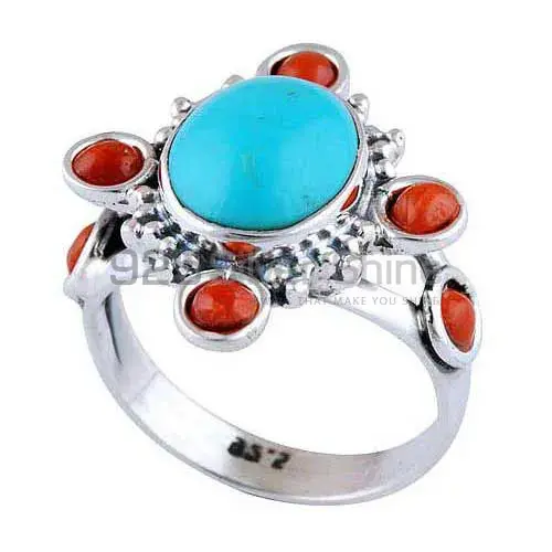 Natural Multi Gemstone Rings Suppliers In 925 Sterling Silver Jewelry 925SR2973_1