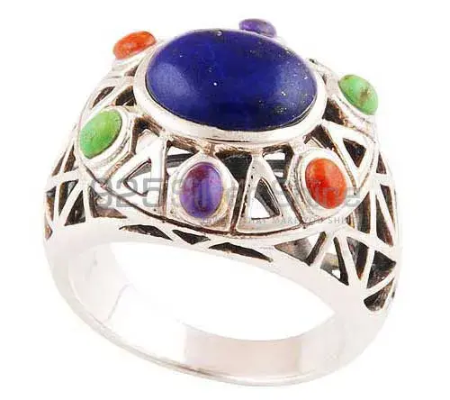Natural Multi Gemstone Rings In 925 Sterling Silver Jewelry 925SR2891_1