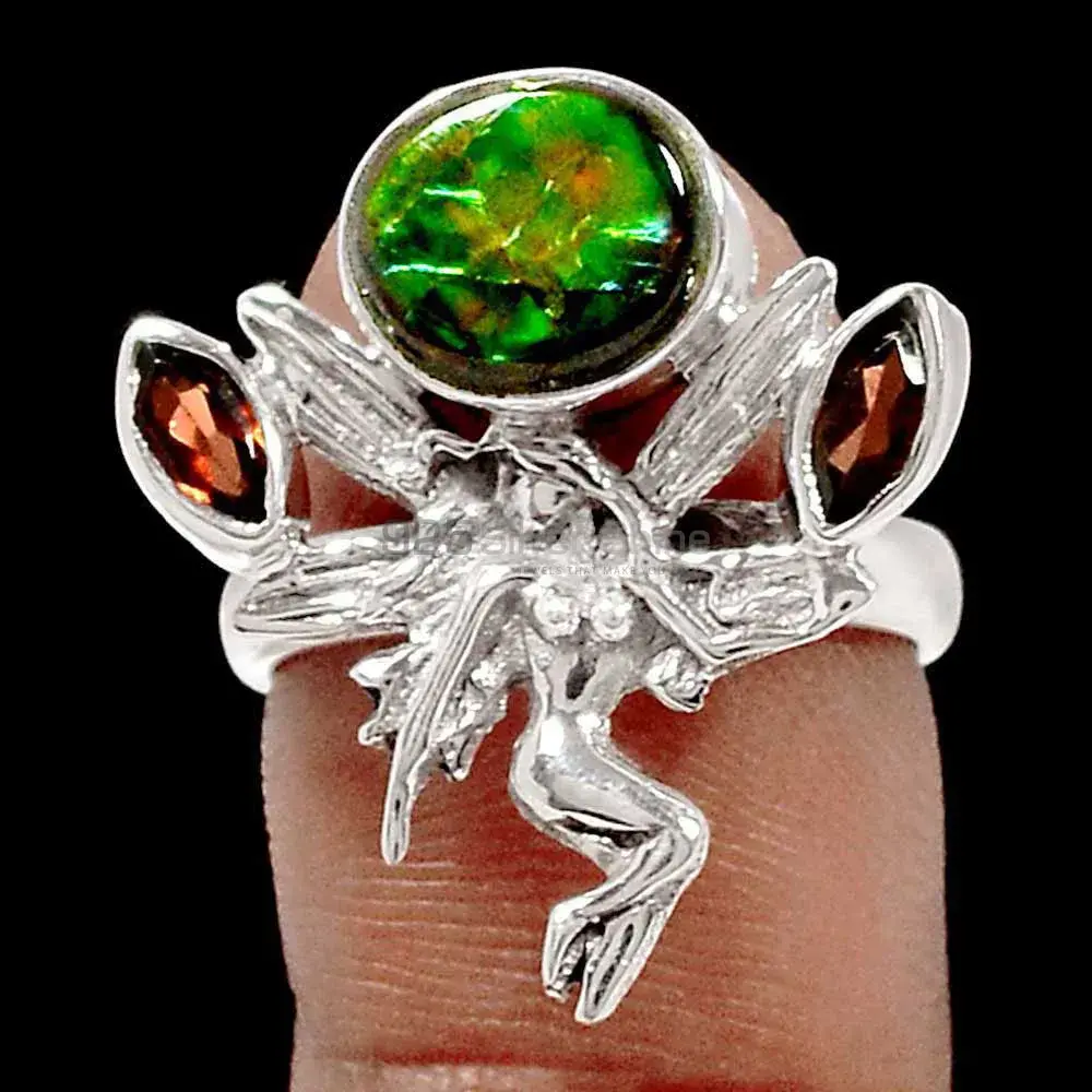 Natural Multi Stone Rings In Sterling Silver Jewelry 925SR2223_0
