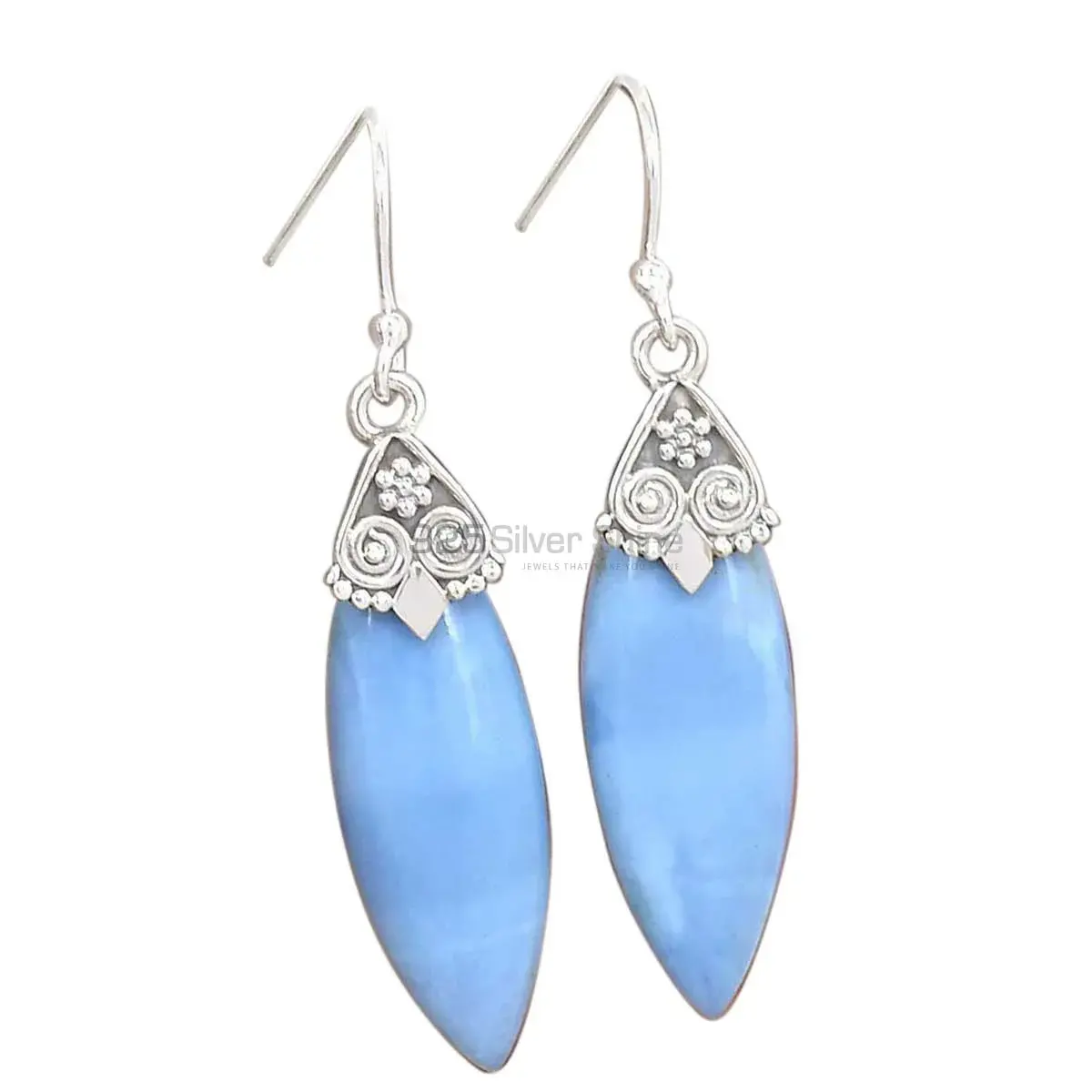 Natural Opal Gemstone Earrings In Solid 925 Silver 925SE2976