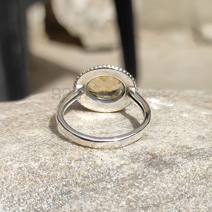 Sterling Silver Citrine Cut Stone Wedding Ring SSR03_2