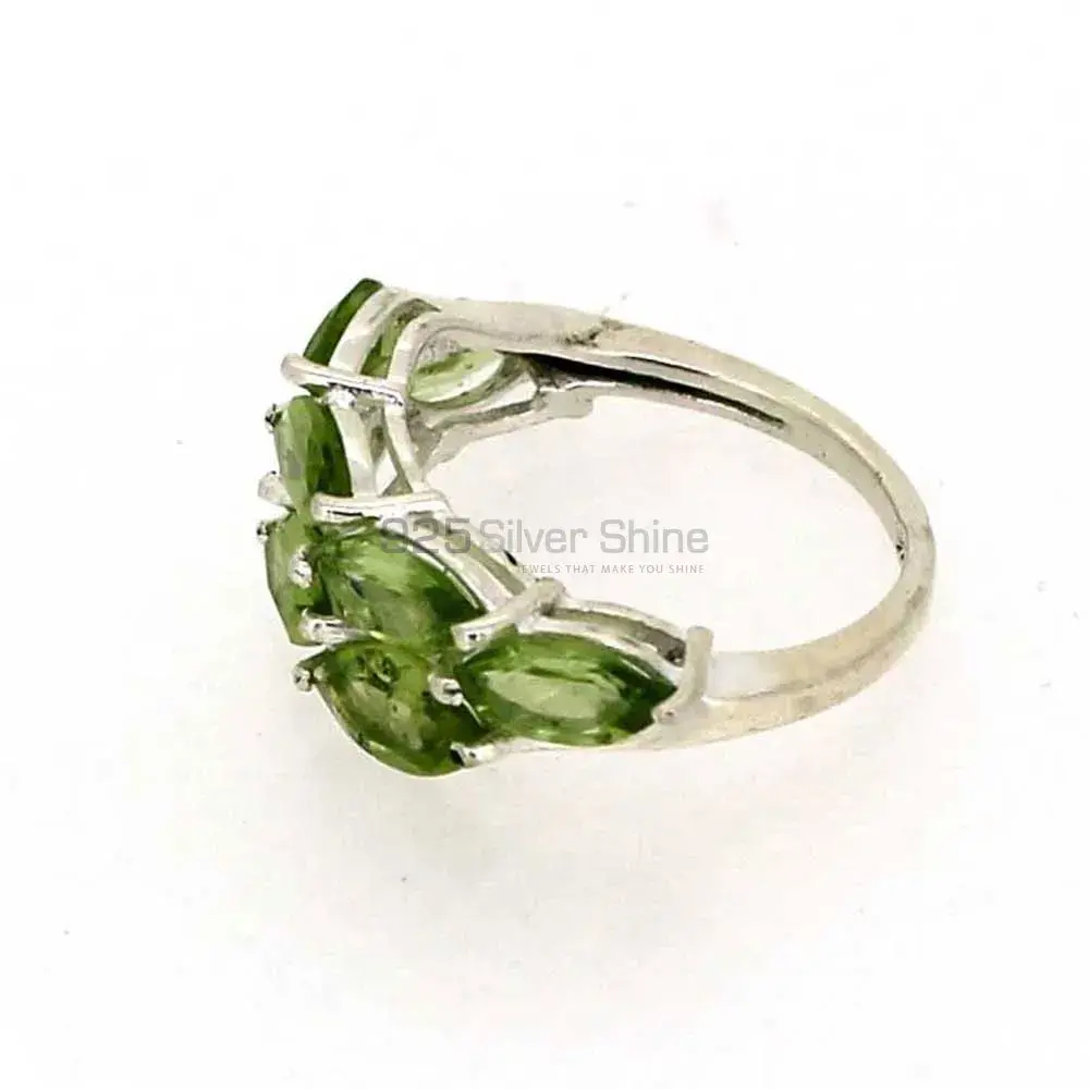 Natural Peridot Gemstone Ring In 925 Silver 925SR06-3_1