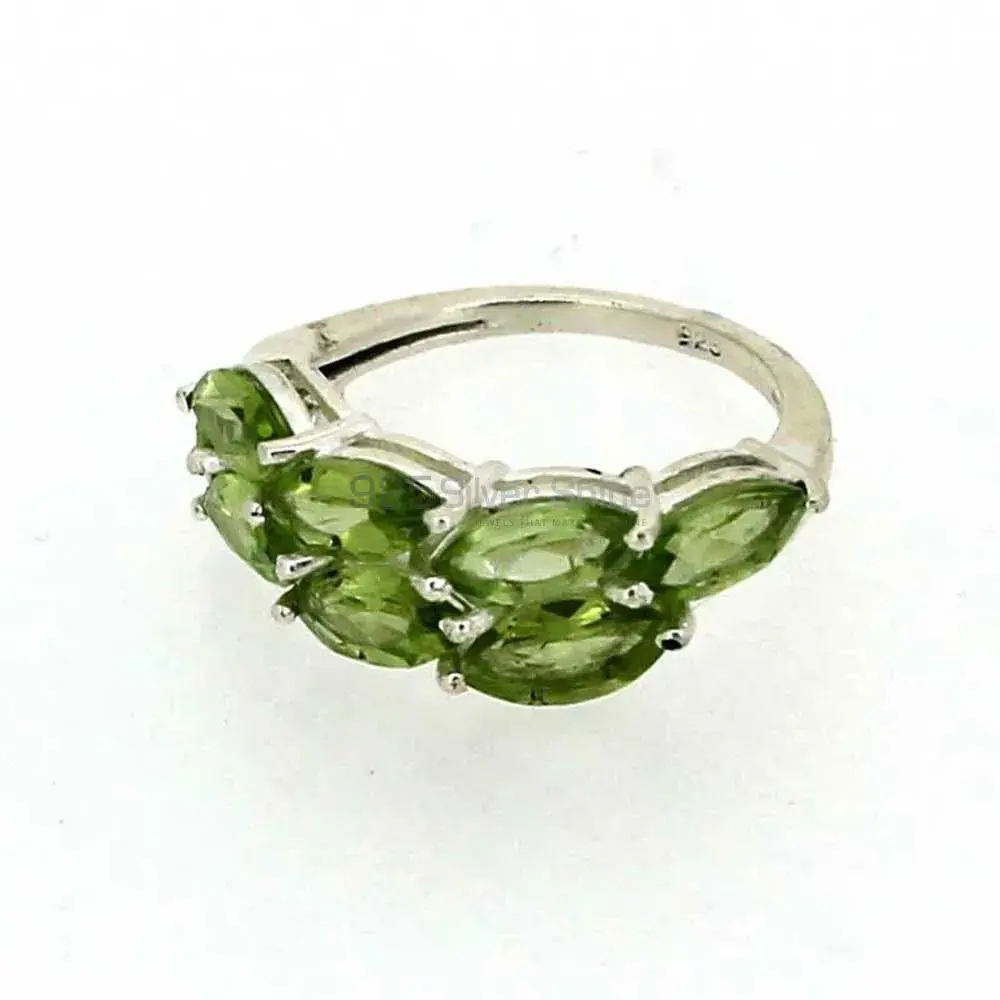 Natural Peridot Gemstone Ring In 925 Silver 925SR06-3_2