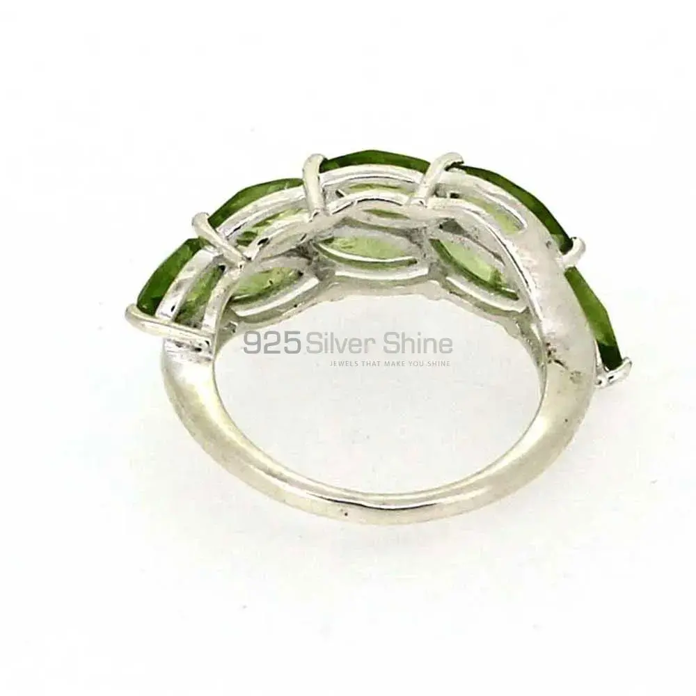 Natural Peridot Gemstone Ring In 925 Silver 925SR06-3_3