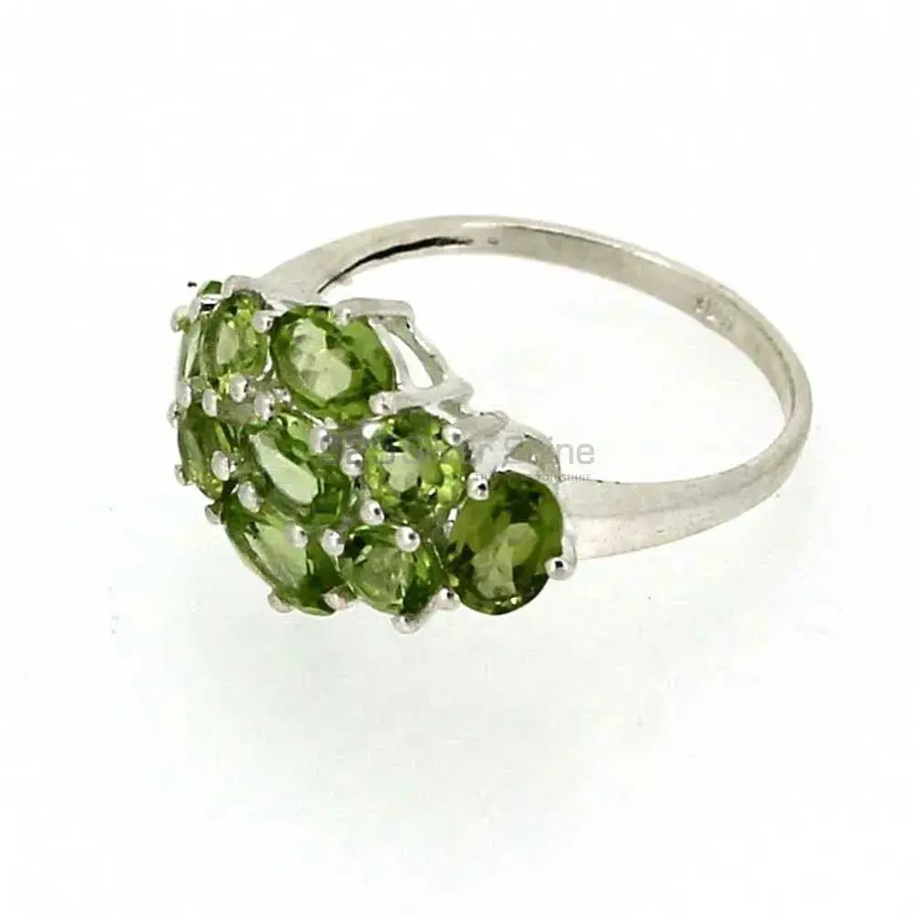 Natural Peridot Gemstone Ring In Sterling Silver 925SR01-1_1