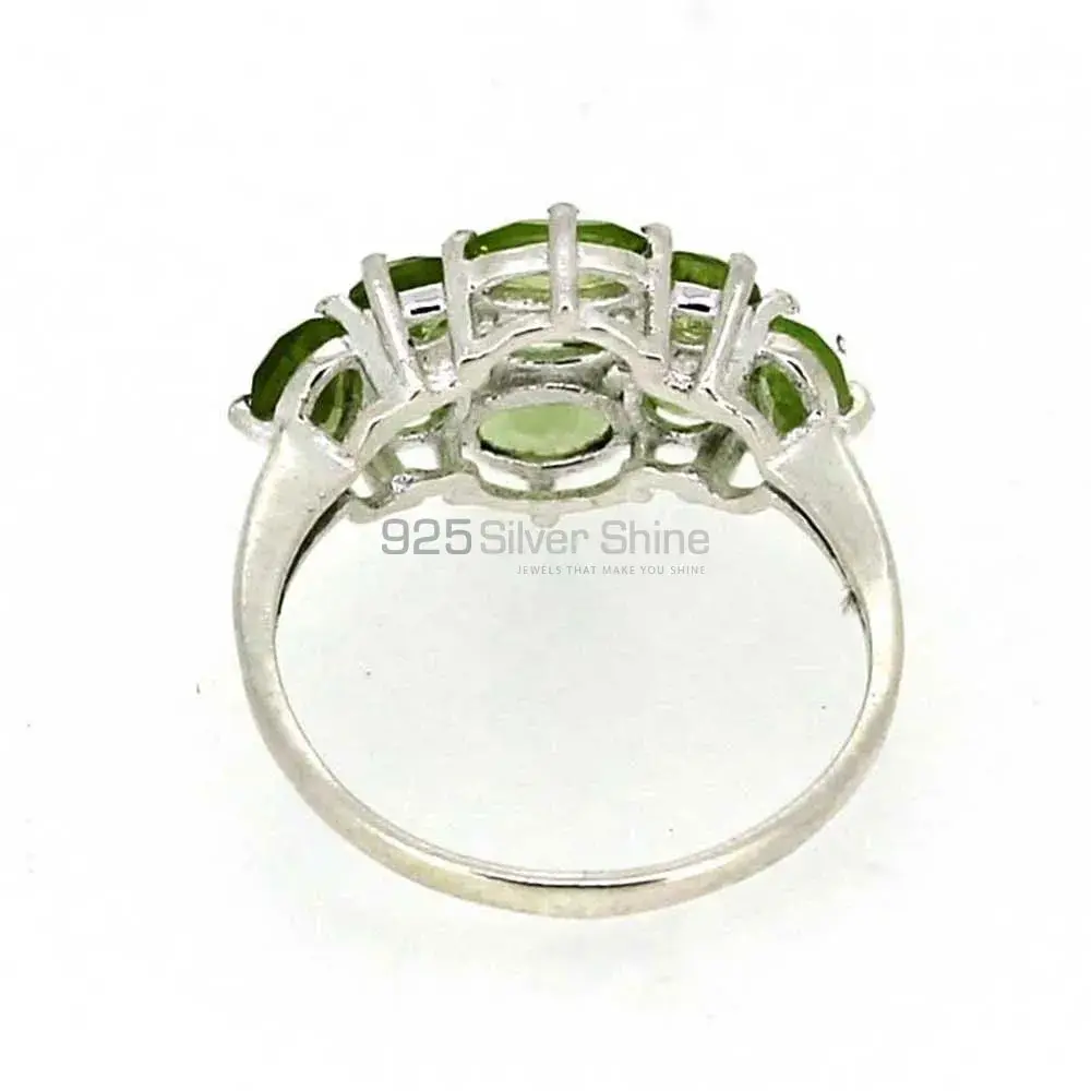 Natural Peridot Gemstone Ring In Sterling Silver 925SR01-1_2