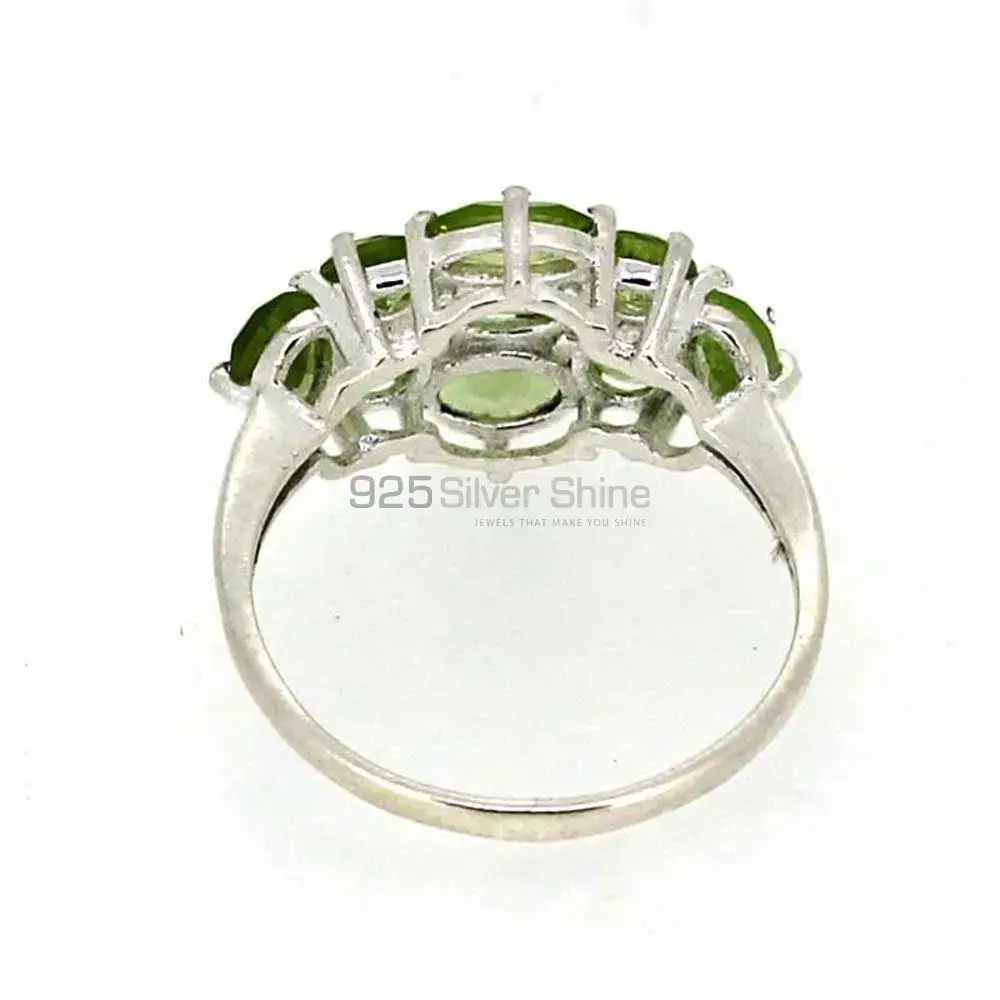 Natural Peridot Gemstone Ring In Sterling Silver 925SR01-1_3