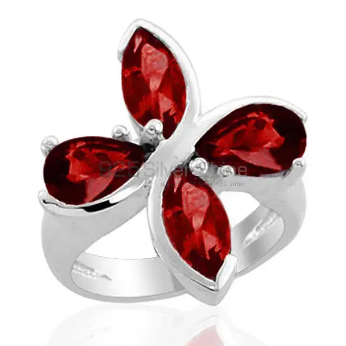 Natural Garnet Gemstone Rings In 925 Sterling Silver 925SR1989