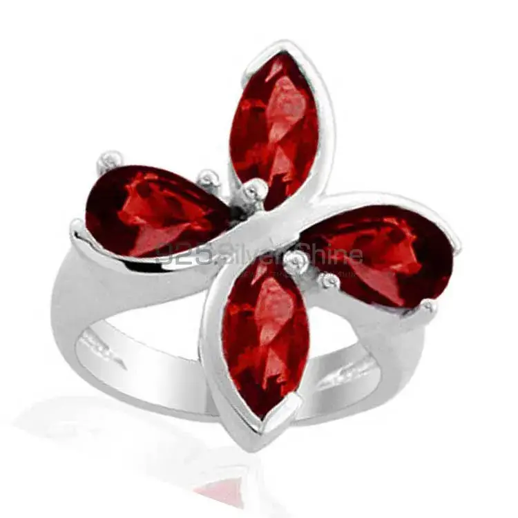Natural Garnet Gemstone Rings In 925 Sterling Silver 925SR1989_1