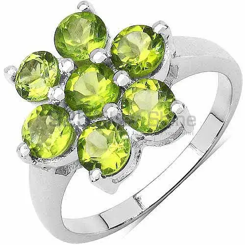 Natural Peridot Gemstone Rings In Fine 925 Sterling Silver 925SR3204