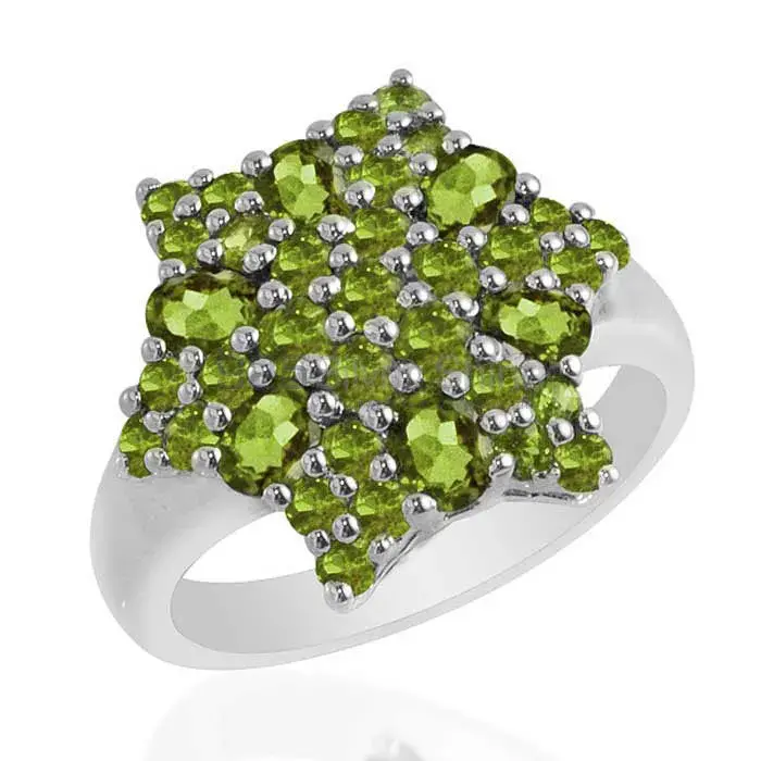 Natural Peridot Gemstone Rings In 925 Sterling Silver Jewelry 925SR1718_0