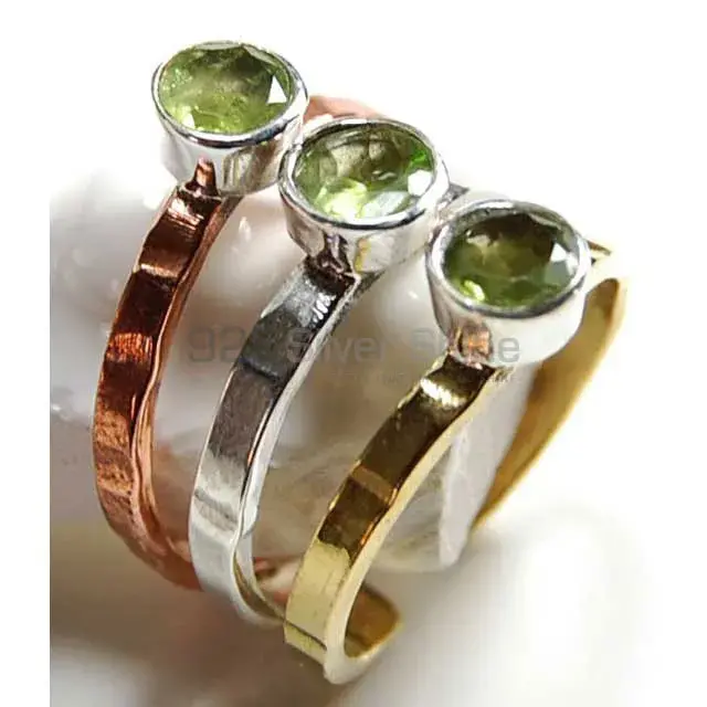 Natural Peridot Gemstone Rings Suppliers In 925 Sterling Silver Jewelry 925SR3698