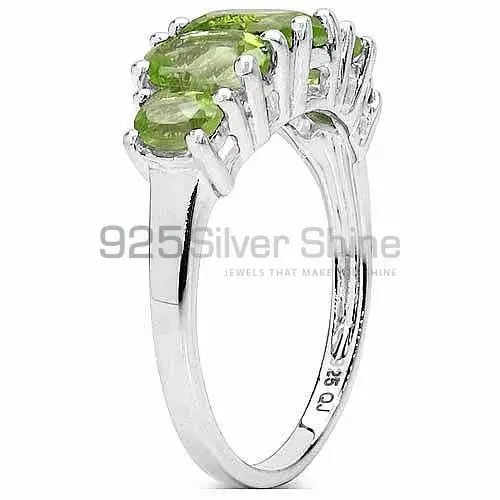 Natural Peridot Gemstone Rings In 925 Sterling Silver Jewelry 925SR3301_1