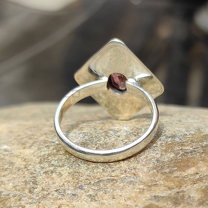 Natural Pink Tourmaline Gemstone Ring In Sterling Silver SSR40_2