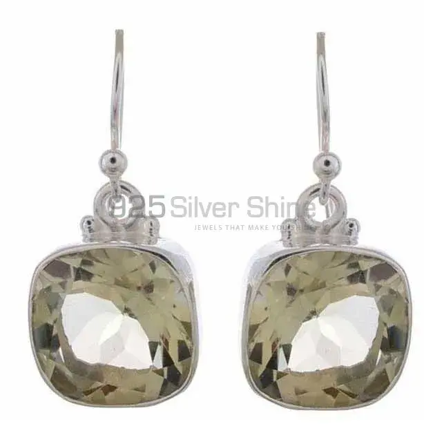 Natural Quartz Gemstone Earrings In Fine 925 Sterling Silver 925SE1174