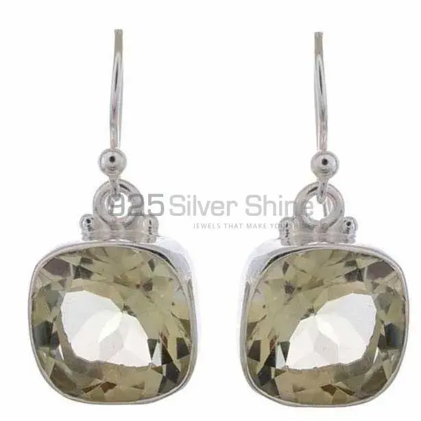Natural Quartz Gemstone Earrings In Fine 925 Sterling Silver 925SE1174_0