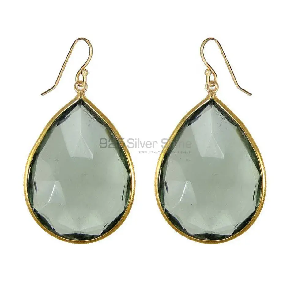 Natural Quartz Gemstone Earrings In Solid 925 Silver 925SE1925_0