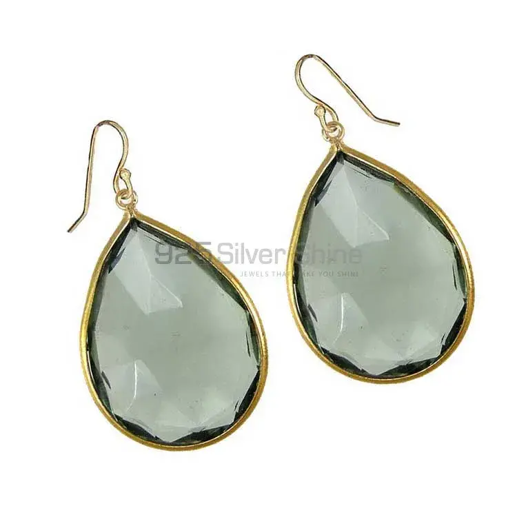 Natural Quartz Gemstone Earrings In Solid 925 Silver 925SE1925_1