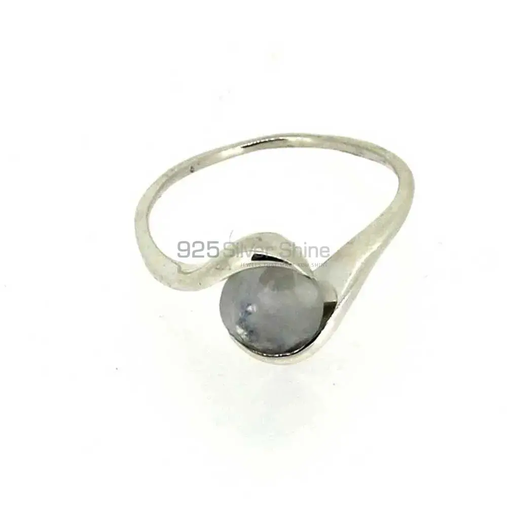 Natural Rainbow Gemstone Ring In Solid Silver 925SR023-3