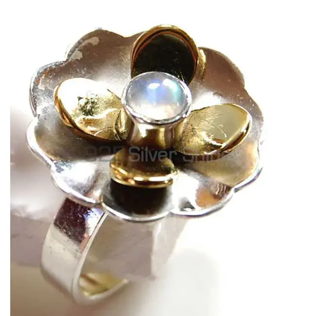 Natural Rainbow Moonstone Rings Exporters In 925 Sterling Silver Jewelry 925SR3780