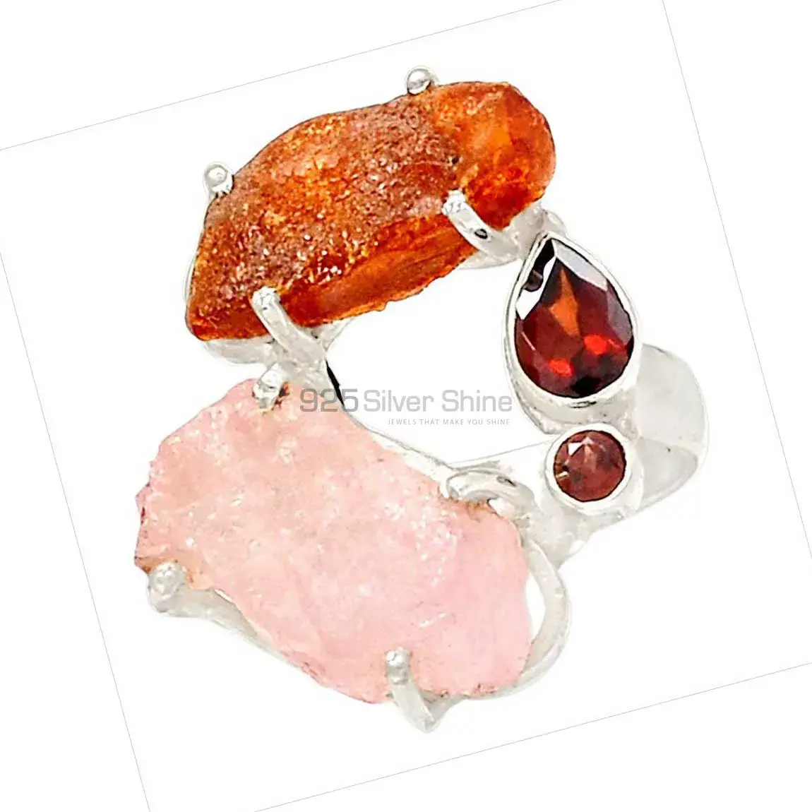 Natural Rock Jewelry In Sterling Silver 925SR2238