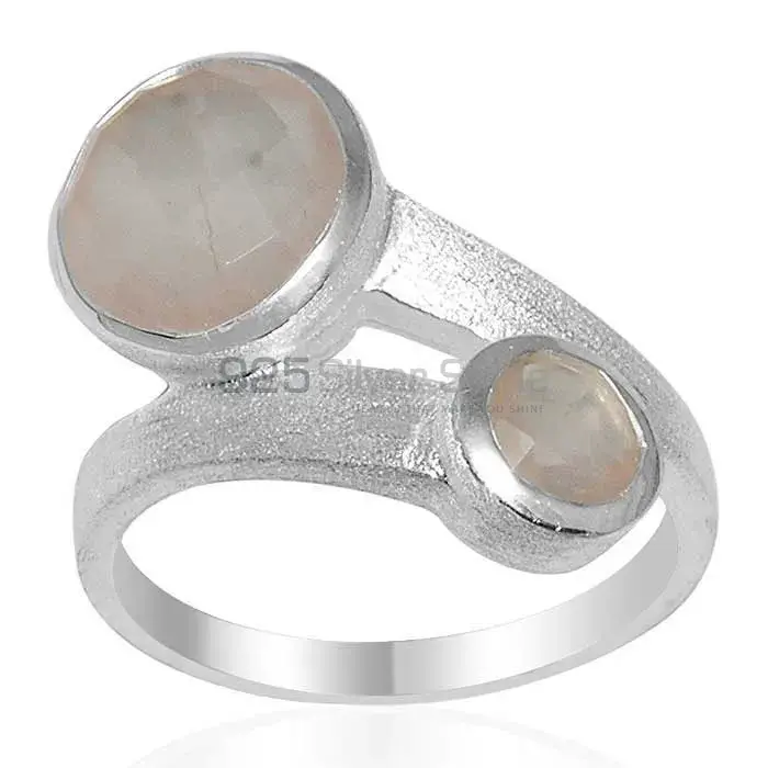Natural Rose Quartz Gemstone Rings In Fine 925 Sterling Silver 925SR1612