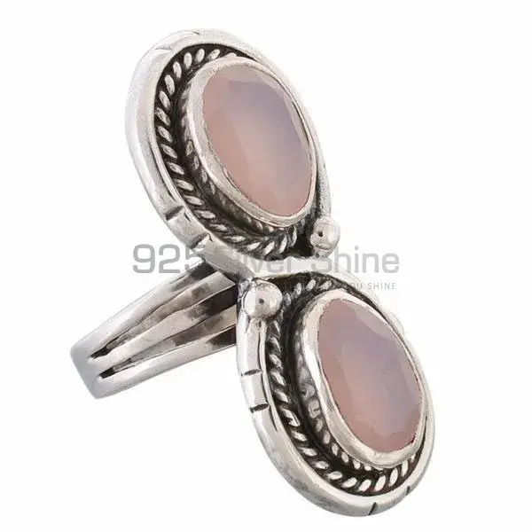Natural Rose Quartz Gemstone Rings In Solid 925 Silver 925SR3674_0