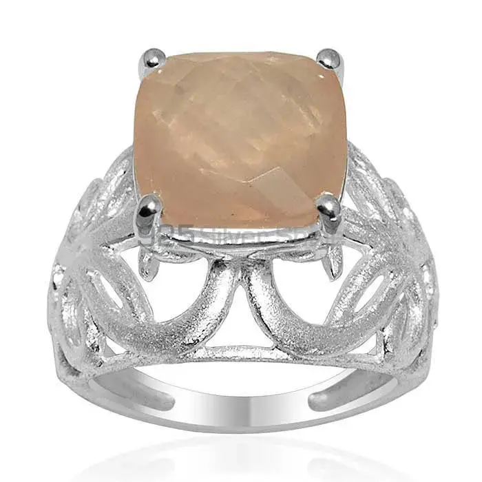Natural Rose Quartz Gemstone Rings Wholesaler In 925 Sterling Silver Jewelry 925SR1630