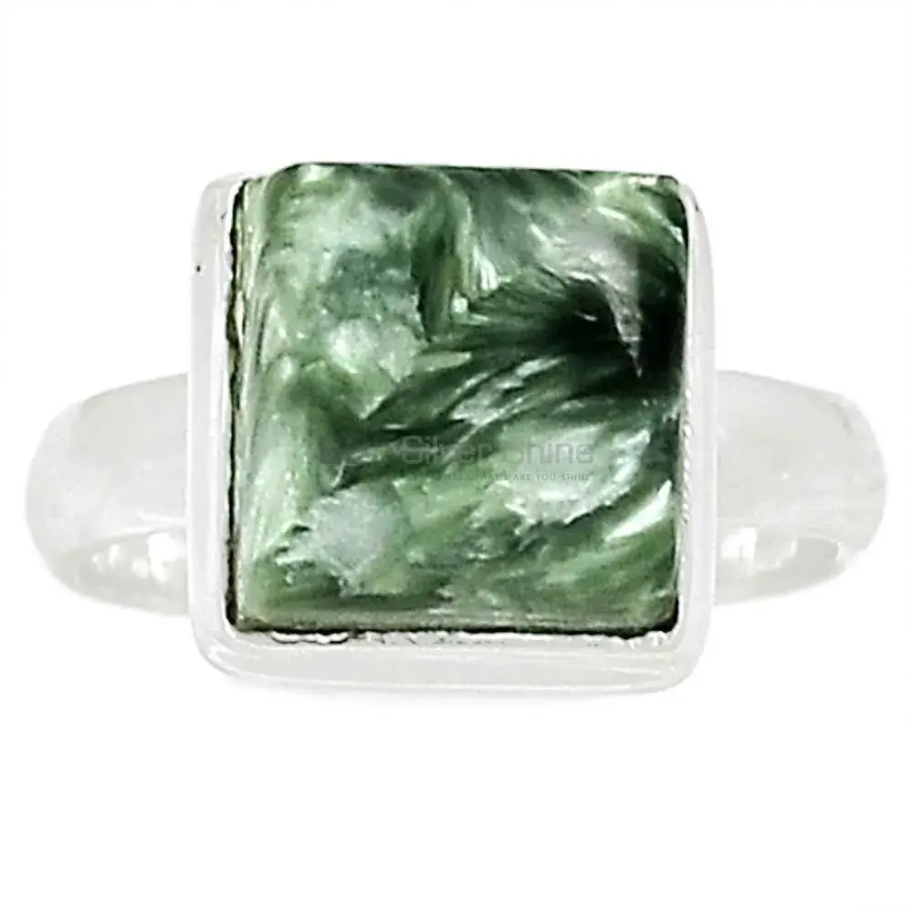 Natural Seraphinite Gemstone Ring In Sterling Silver 925SR2276_0