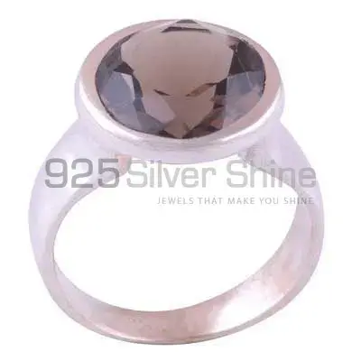 Natural Smoky Quartz Gemstone Rings In 925 Sterling Silver 925SR3865