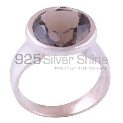 Natural Smoky Quartz Gemstone Rings In 925 Sterling Silver 925SR3865_0