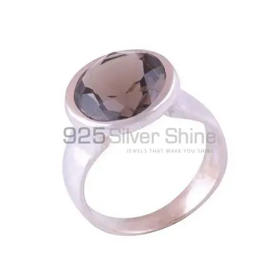 Natural Smoky Quartz Gemstone Rings In 925 Sterling Silver 925SR3865_0