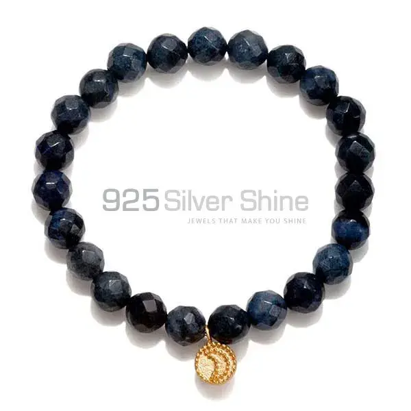 Natural Sodalite Gemstone Beads Bracelets 925BB223