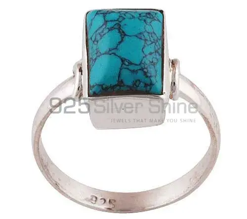 Natural Turquoise Gemstone Rings Manufacturer In 925 Sterling Silver Jewelry 925SR2821