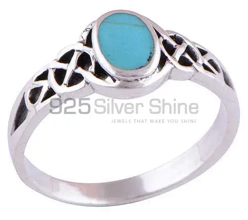 Natural Turquoise Gemstone Rings In 925 Sterling Silver Jewelry 925SR2894_0