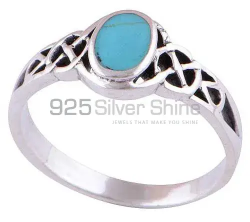Natural Turquoise Gemstone Rings Suppliers In 925 Sterling Silver Jewelry 925SR2894_0