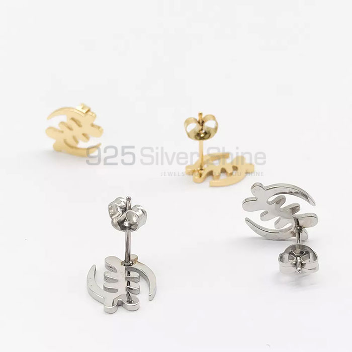 Name Adinkra Earring, Top Collection Animal Minimalist Earring In 925 Sterling Silver AME90_2
