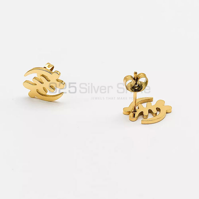 Name Adinkra Earring, Top Collection Animal Minimalist Earring In 925 Sterling Silver AME90_3