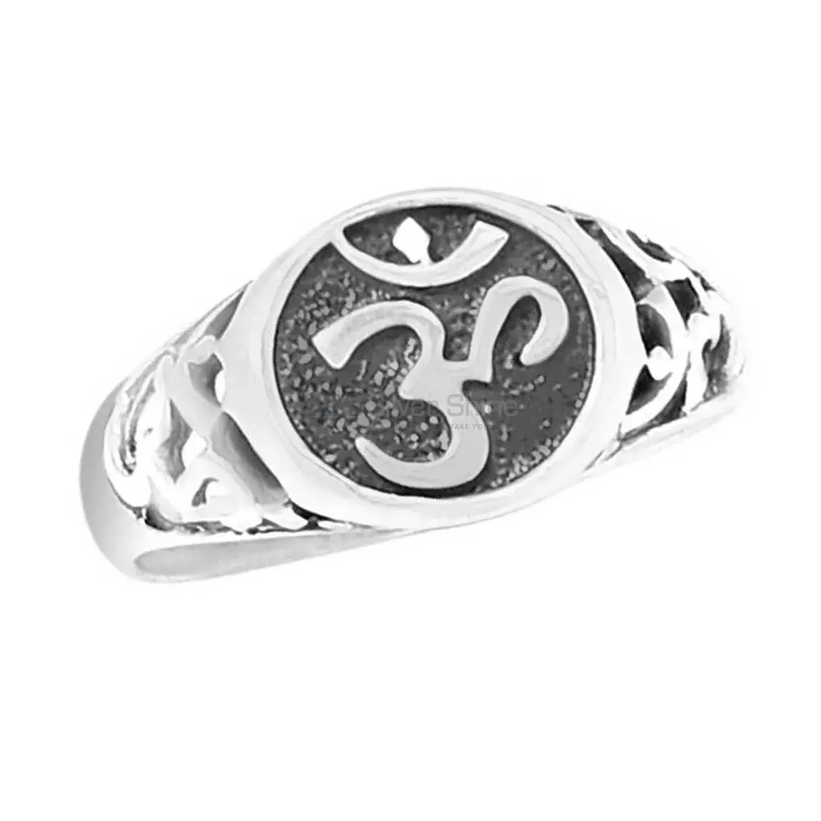 Om Sterling Silver Ring In 925SR2258_0
