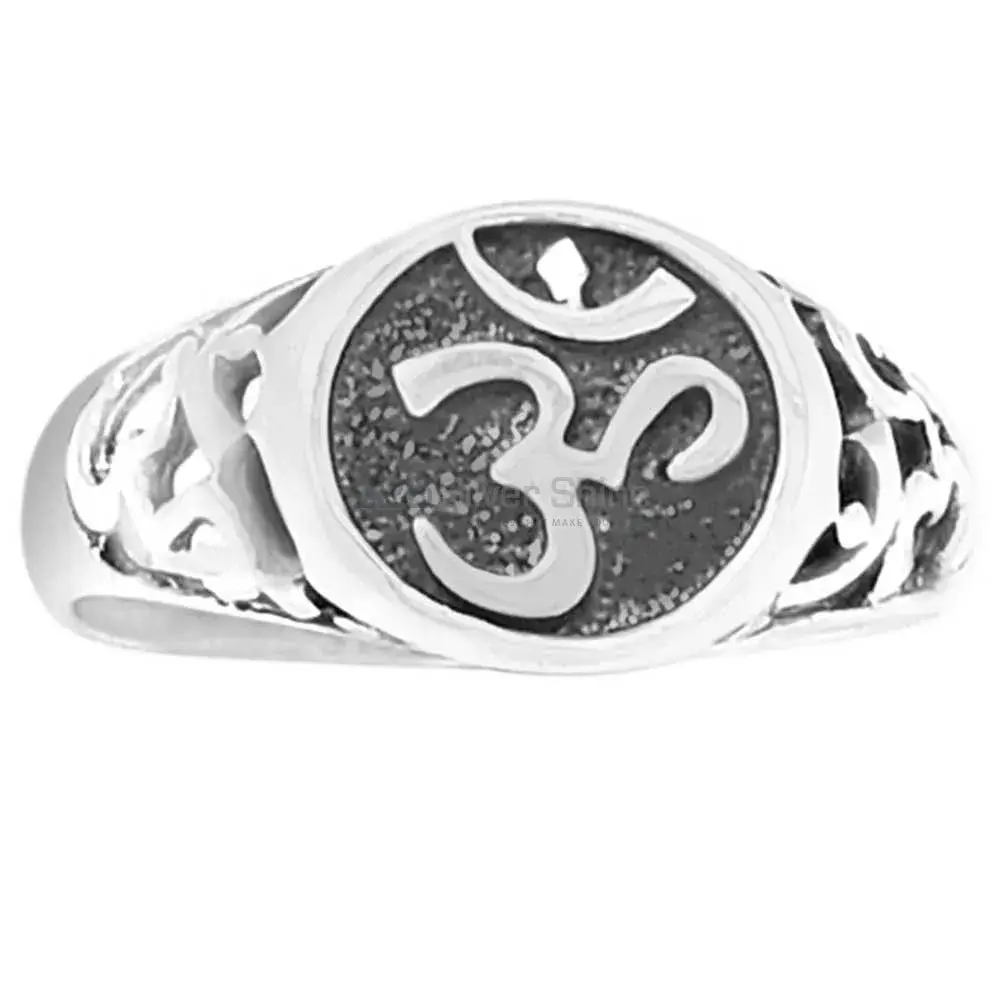 Om Sterling Silver Ring In 925SR2258_1