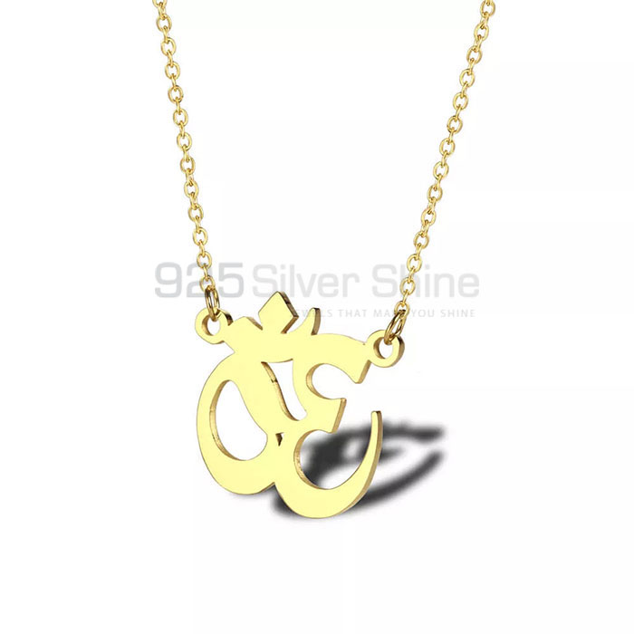 Om Symbol Handmade Necklace In Sterling Silver SMMN567_0