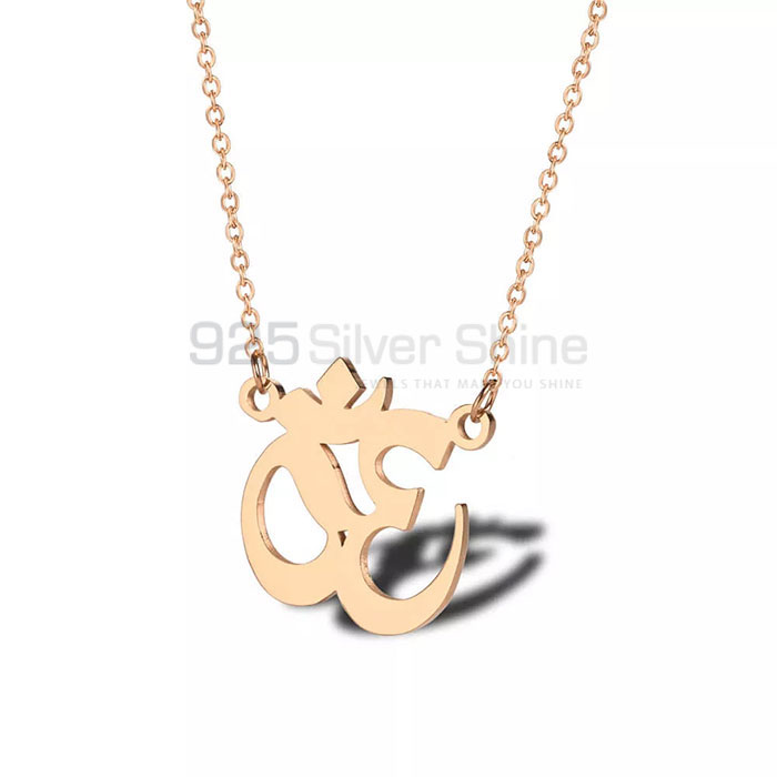 Om Symbol Handmade Necklace In Sterling Silver SMMN567_1