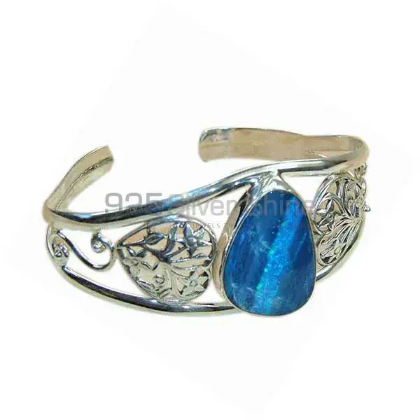Online Natural Fire Opal Gemstone Bracelet In Sterling Silver Jewelry 925SSB184_0