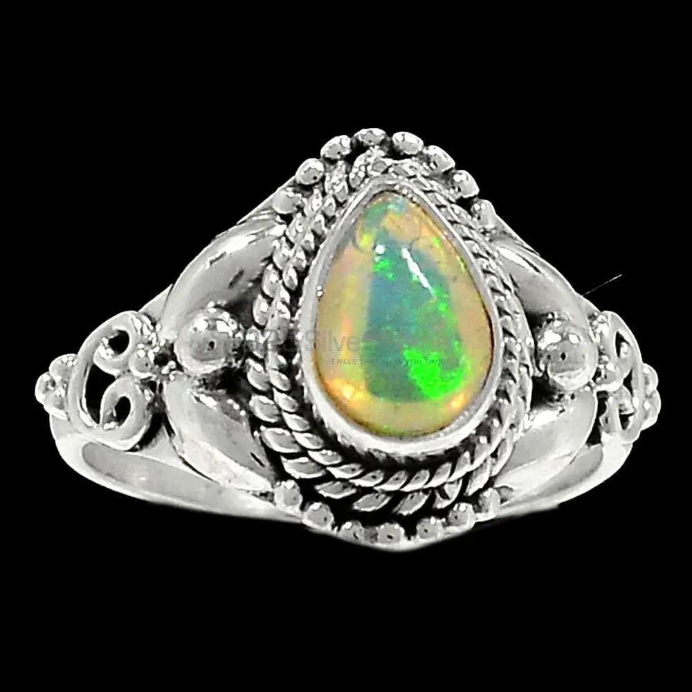 Opal Gemstone Ring In Sterling Silver Jewelry 925SR2335