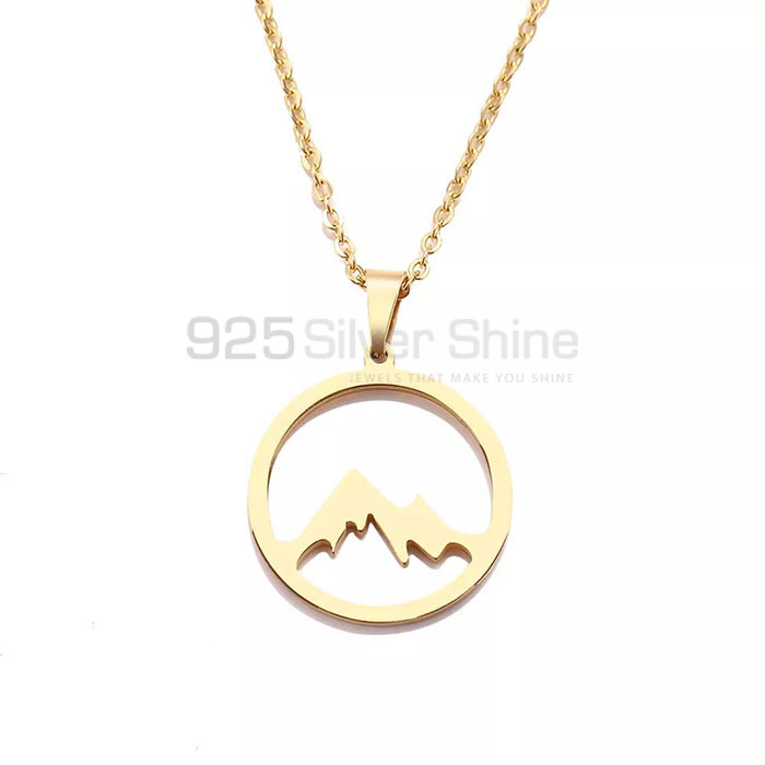 Outdoor Wanderlust Mountain Necklace In 925 Silver MUMN410